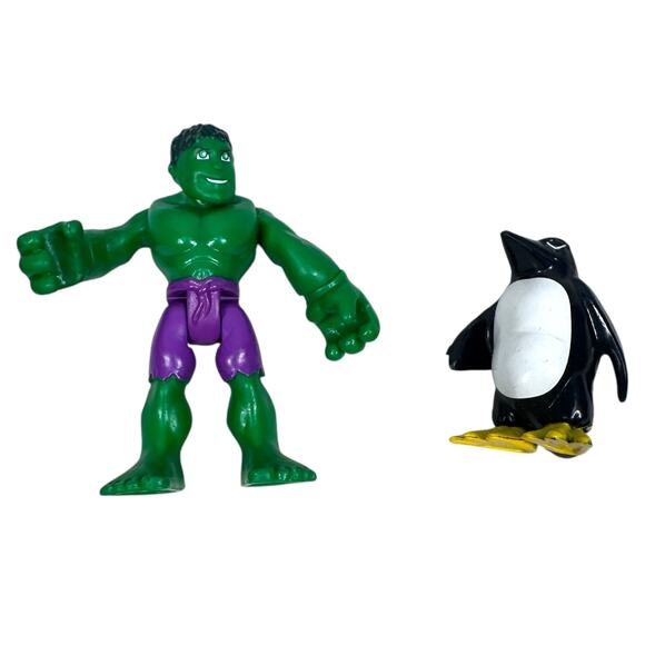 Playskool Heroes Marvel Super Heroes Adventures Action Figures Lot of 6 Hulk - Picture 2 of 6